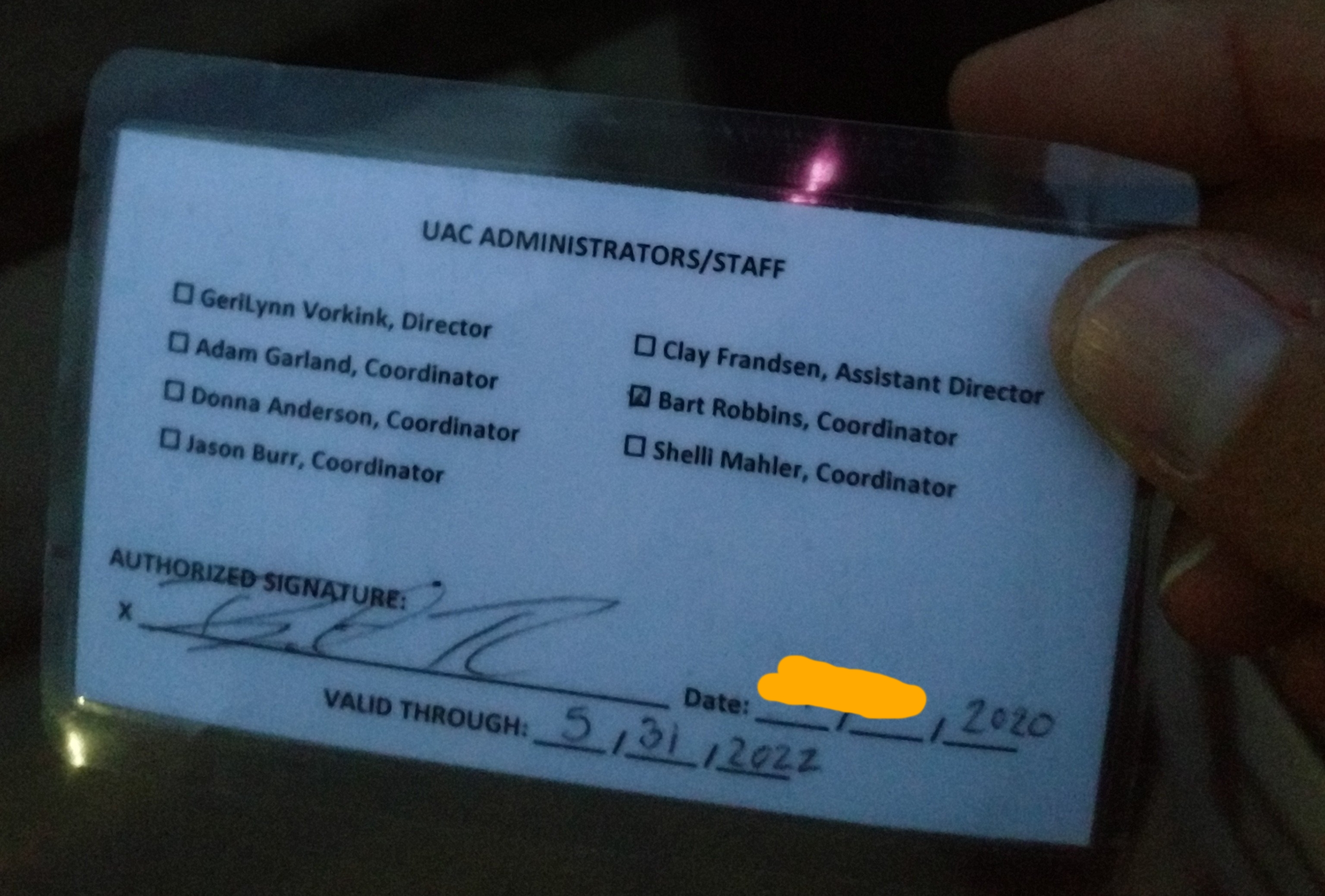BYU Mask Exemption Card Back