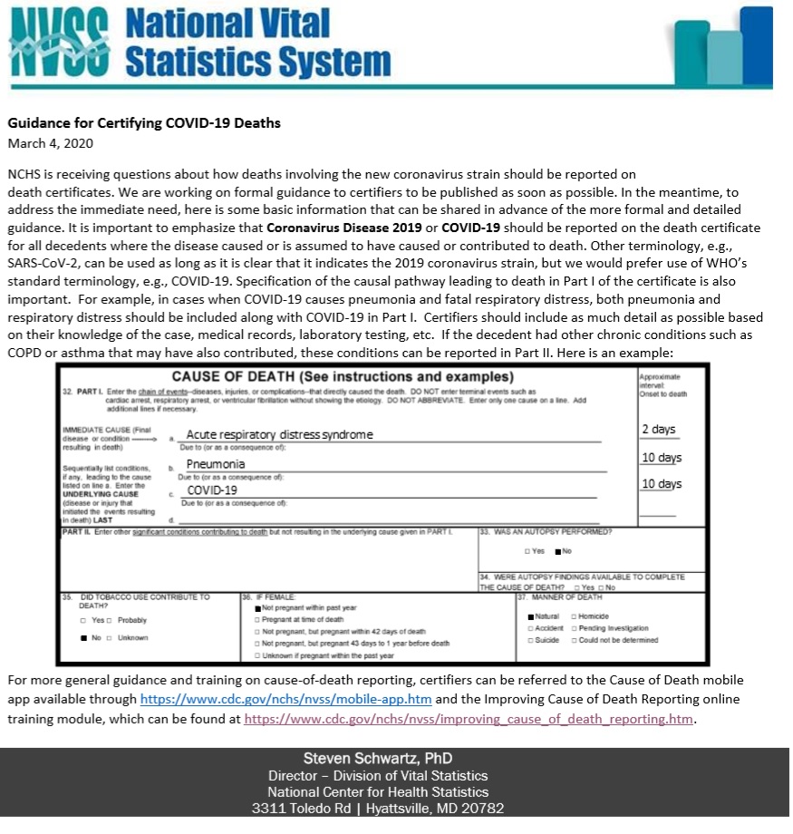 Government says COVID19 stats can be based on feelings