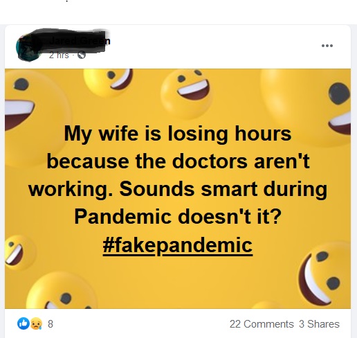 Social Media #FakePandemic 1
